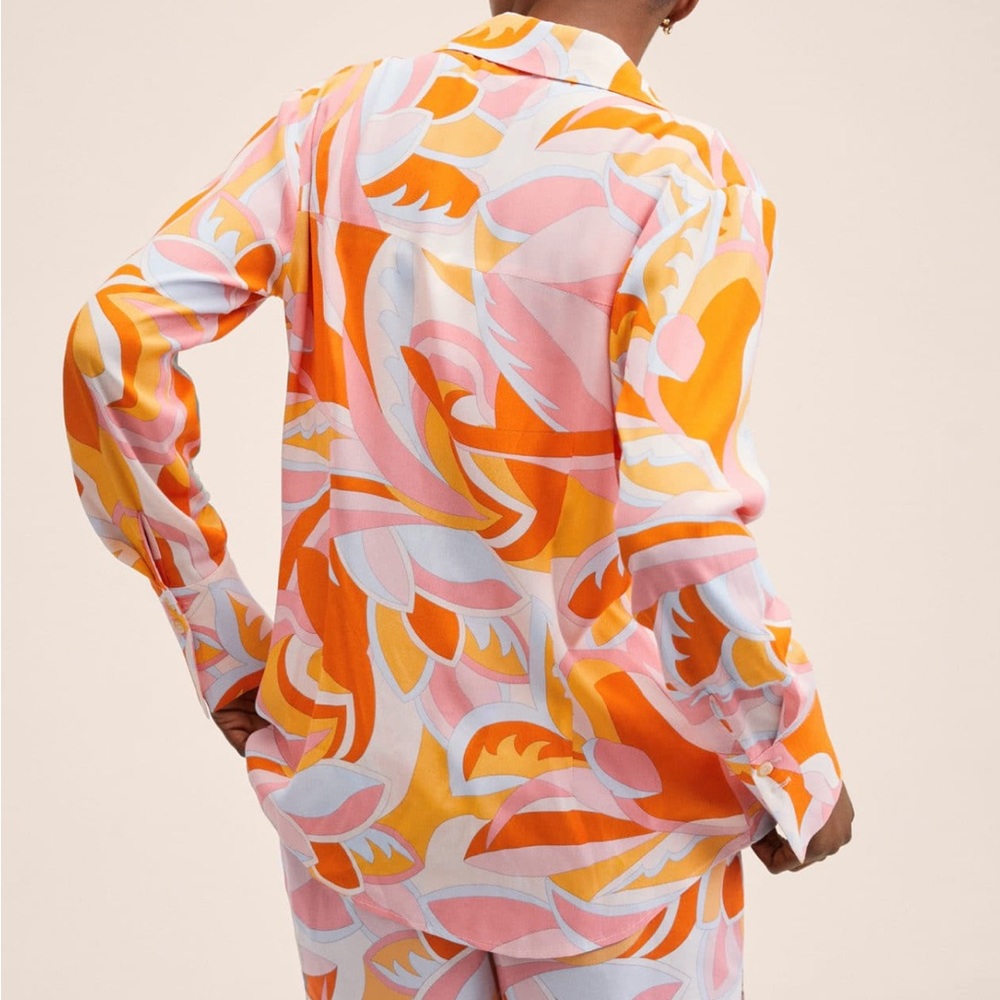 Mango Multicolored Button Down Shirt - image 4
